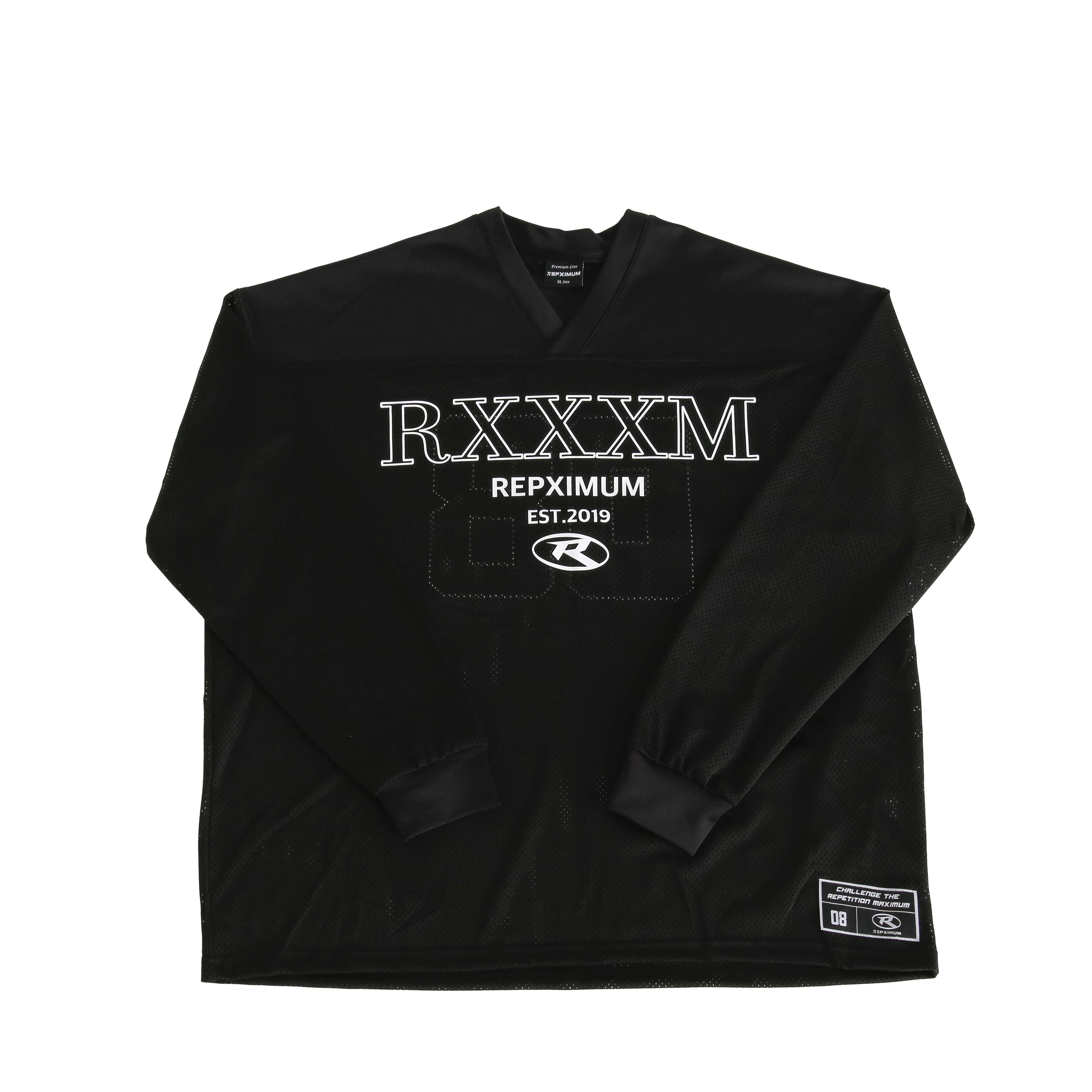 렙시멈 짐웨어,RXXXM 메쉬 오버핏 럭비 롱슬리브 (3Colors) - 상세 이미지 2