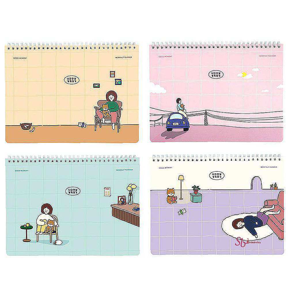 보리 월간 혼합 스케줄러 4개 먼슬리플래너 다이어리cde363 : 셀리스트샵D