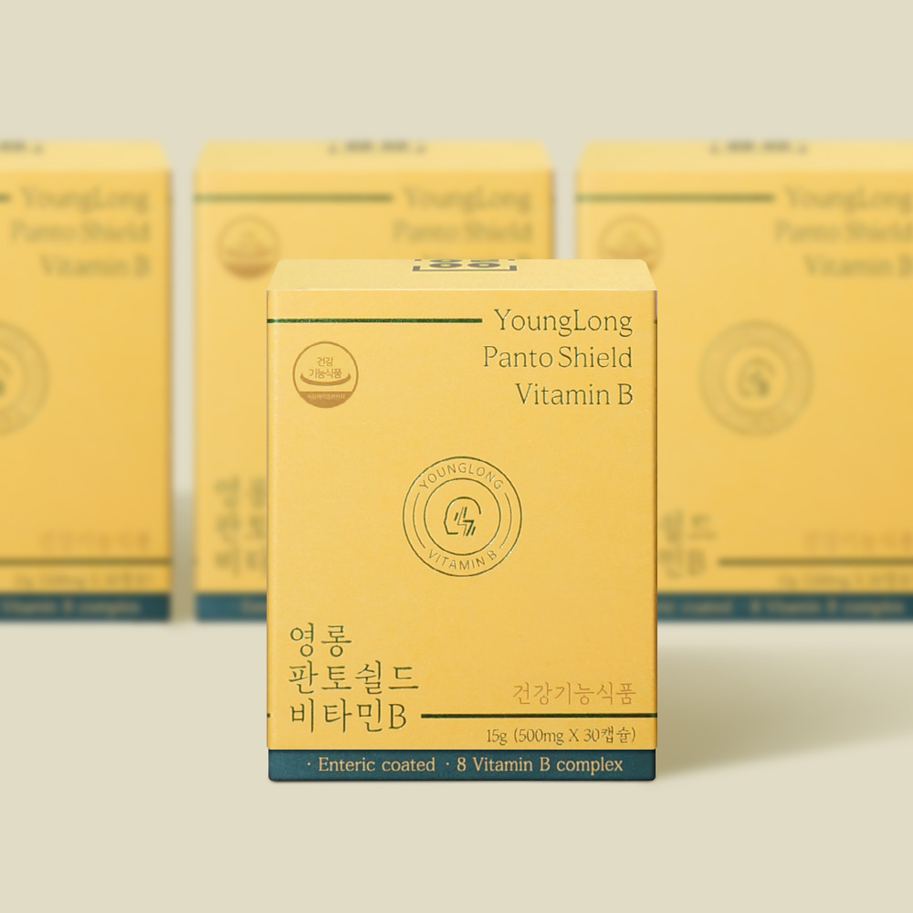 [3+1]영롱 판토쉴드 비타민B 판토텐산 [장용성 코팅 캡슐]비타민비 영양제 B6 B12 제품 이미지