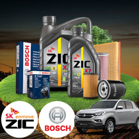 에스모터스 렉스턴스포츠(18~20) 2.2 디젤 지크 X7 5W30 LS 엔진오일필터세트 7리터