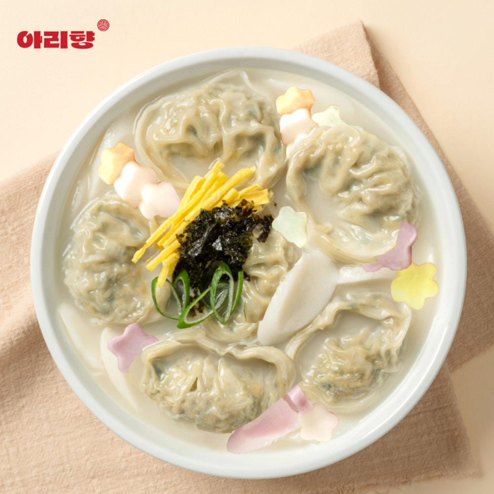 아리향 무항생제 사골 떡만둣국 2인분 만두전골 명절 새해 떡 만두국 캠핑 밀키트