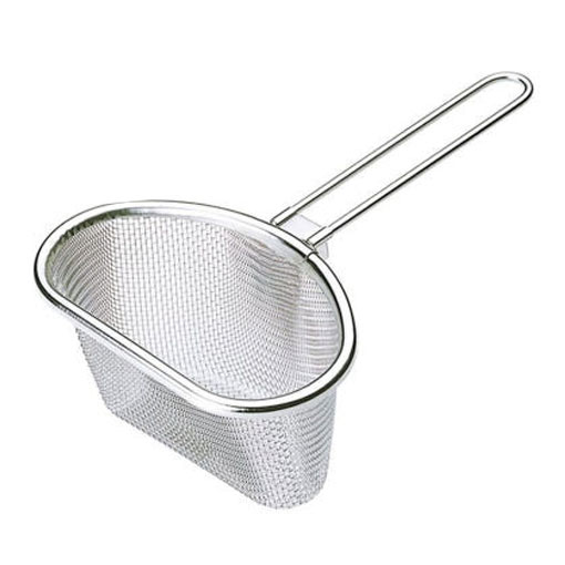 스텐 손잡이 채반 하프형 채망 건지개 오일 튀김 거름망