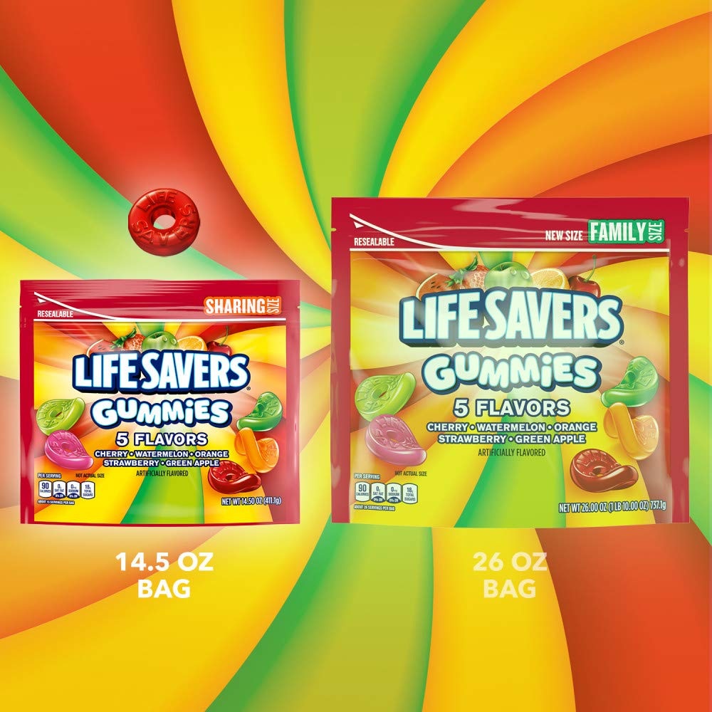 LIFE SAVERS 젤리 캔디 5가지맛 약411g - 상세 이미지 2