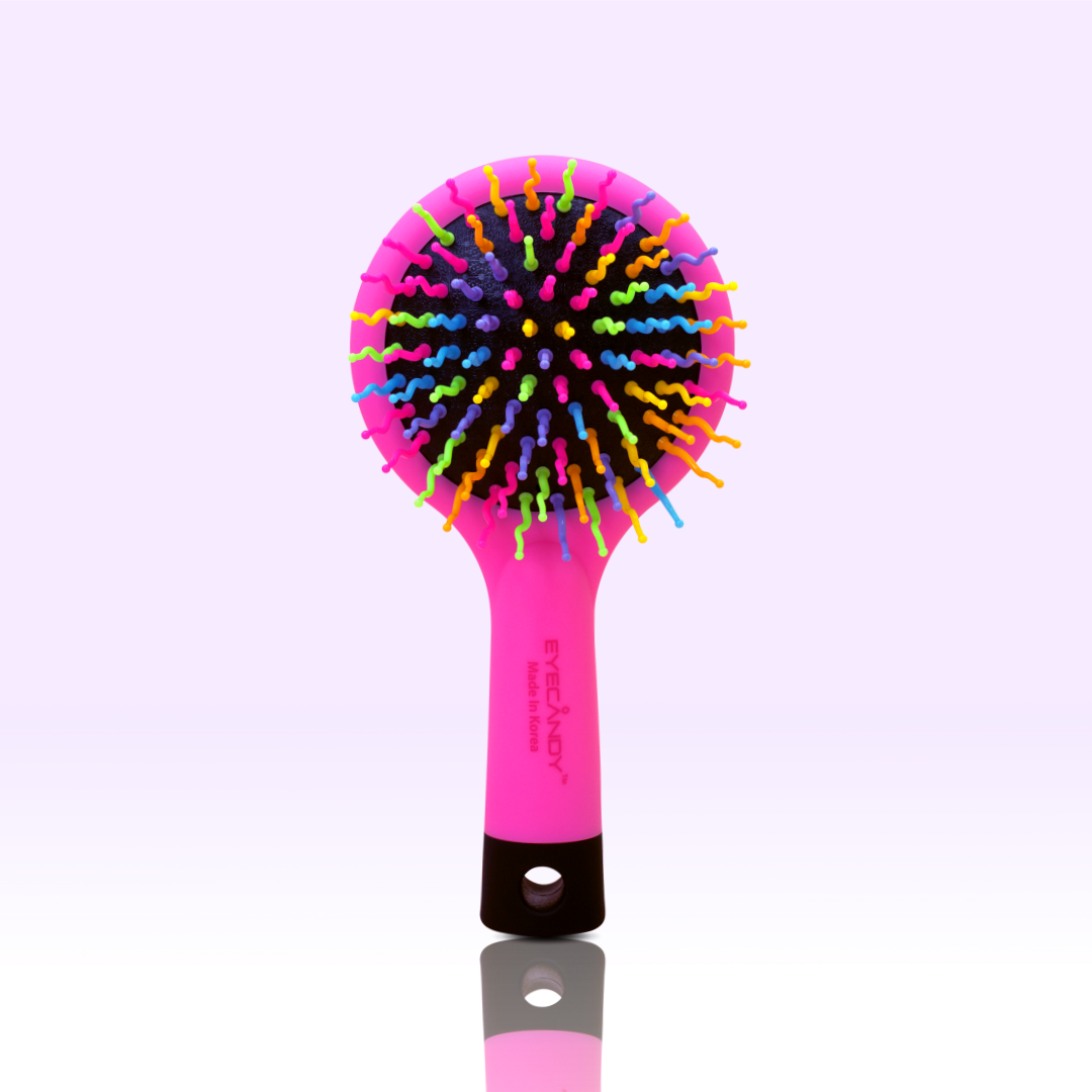 [아이캔디] 레인보우 볼륨 헤어 패들브러쉬+미디엄 브러쉬 2종 세트