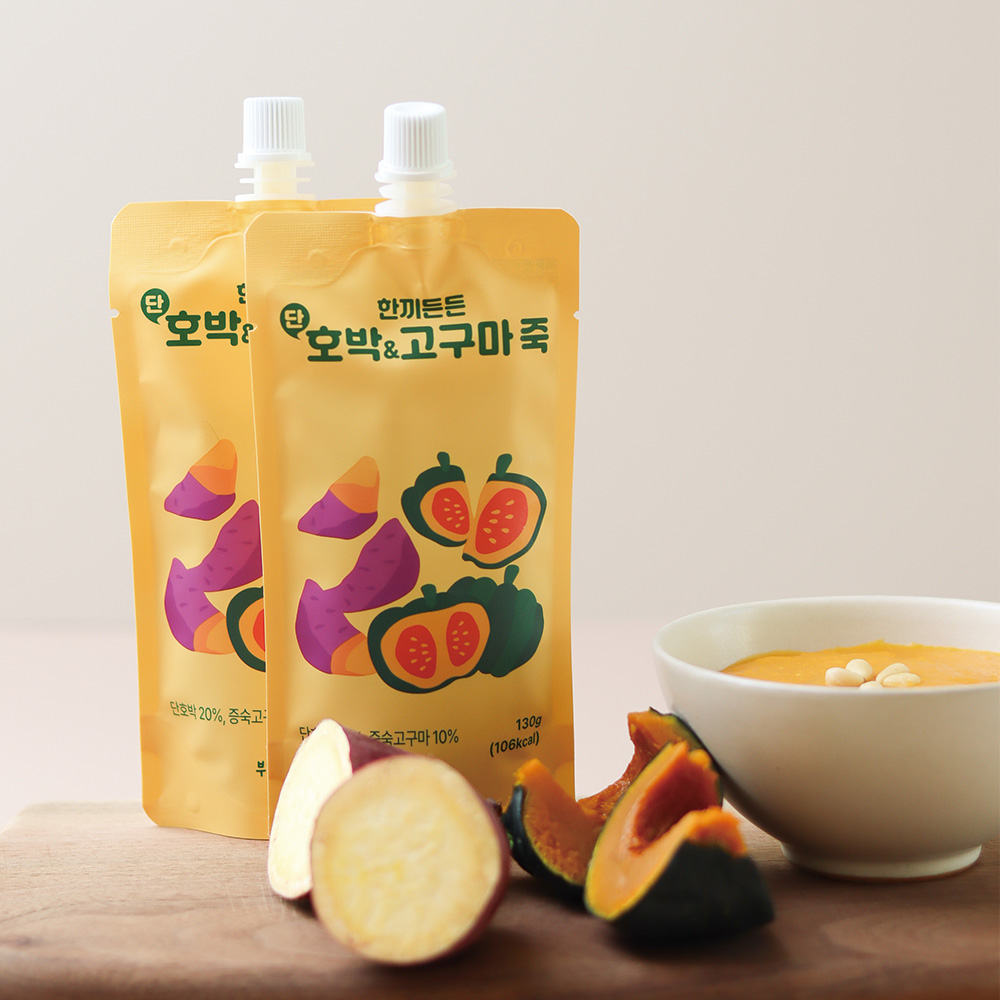 한끼든든 단호박죽 & 고구마죽 아침식사 모닝죽 - 상세 이미지 2