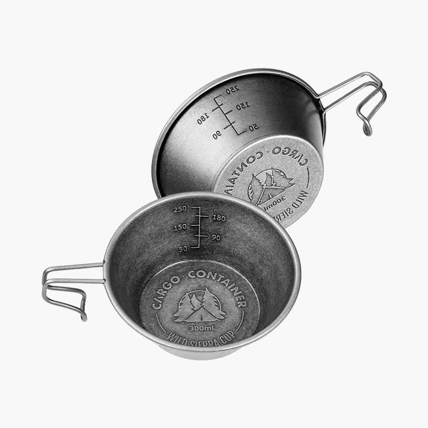 카고컨테이너 와일드 시에라 컵 빈티지 캠핑컵 300ml, 와일드그레인