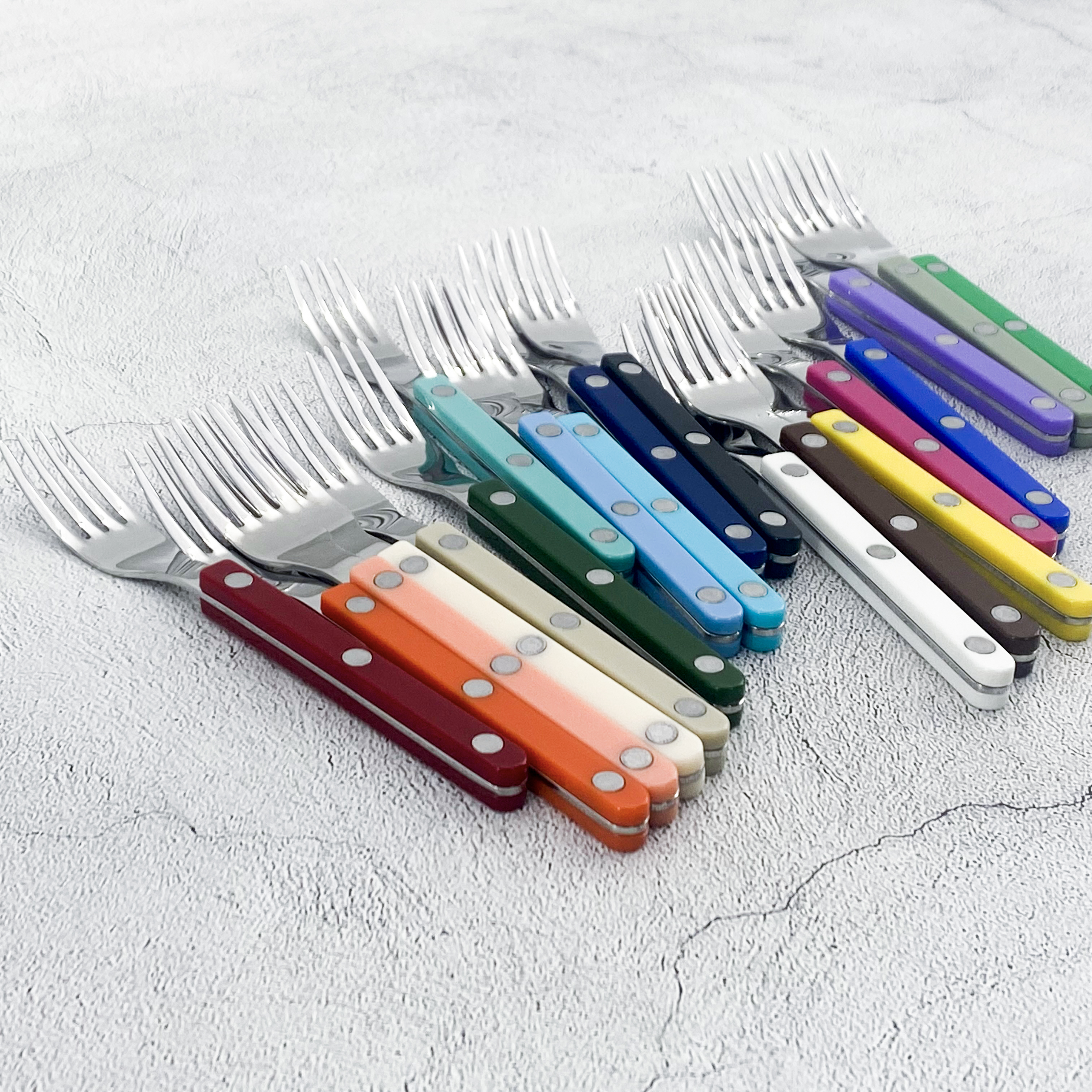 사브르 비스트로 샤이니 케익포크 19컬러 프랑스 커트러리 sabre 제품 이미지