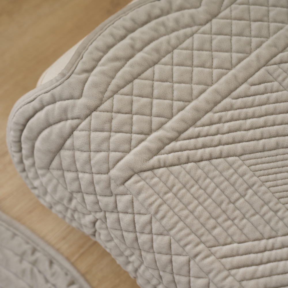 탄탄한 누빔 극세사 소파패드 목화솜 3인용 70x180