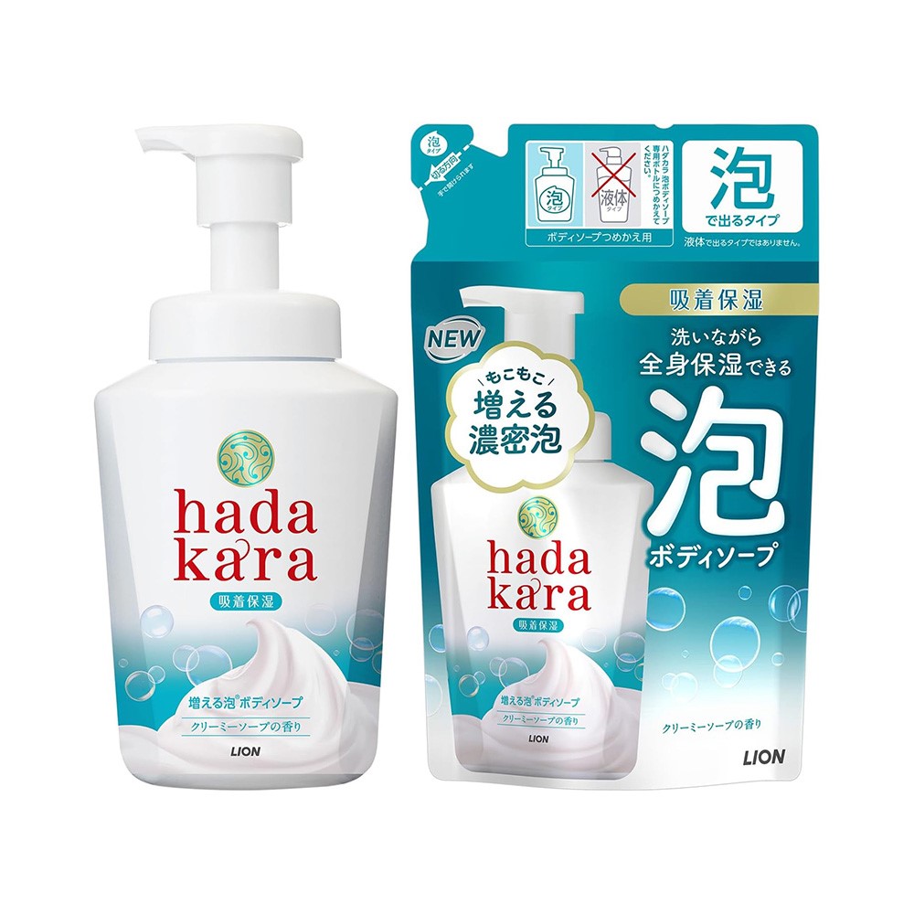 하다카라 거품 바디솝 크리미솝 본체550ml 리필 440ml