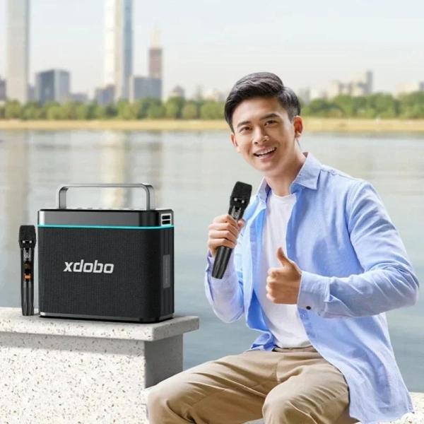 휴대용 노래방 기계 블루투스 스피커 XDOBO TWS 무선 서라운드 베이스 야외 고음량 스테레오 200W : 세븐데이즈조아