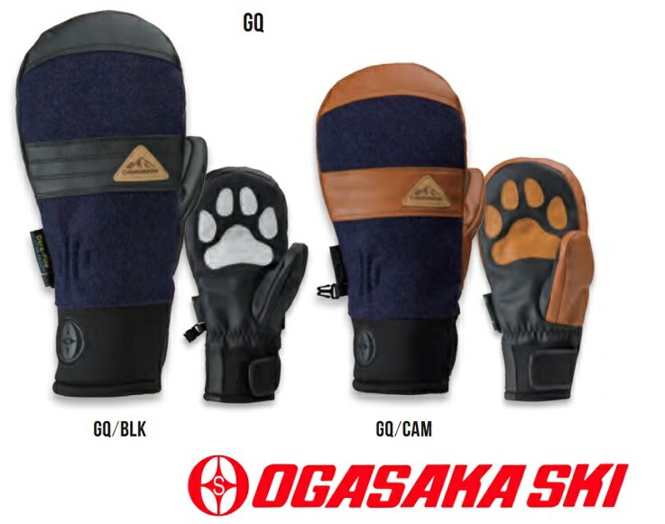 오가사카 OGASAKA GQ 글러브 고양이 무늬 스키 장갑 2컬러 - 상품 이미지