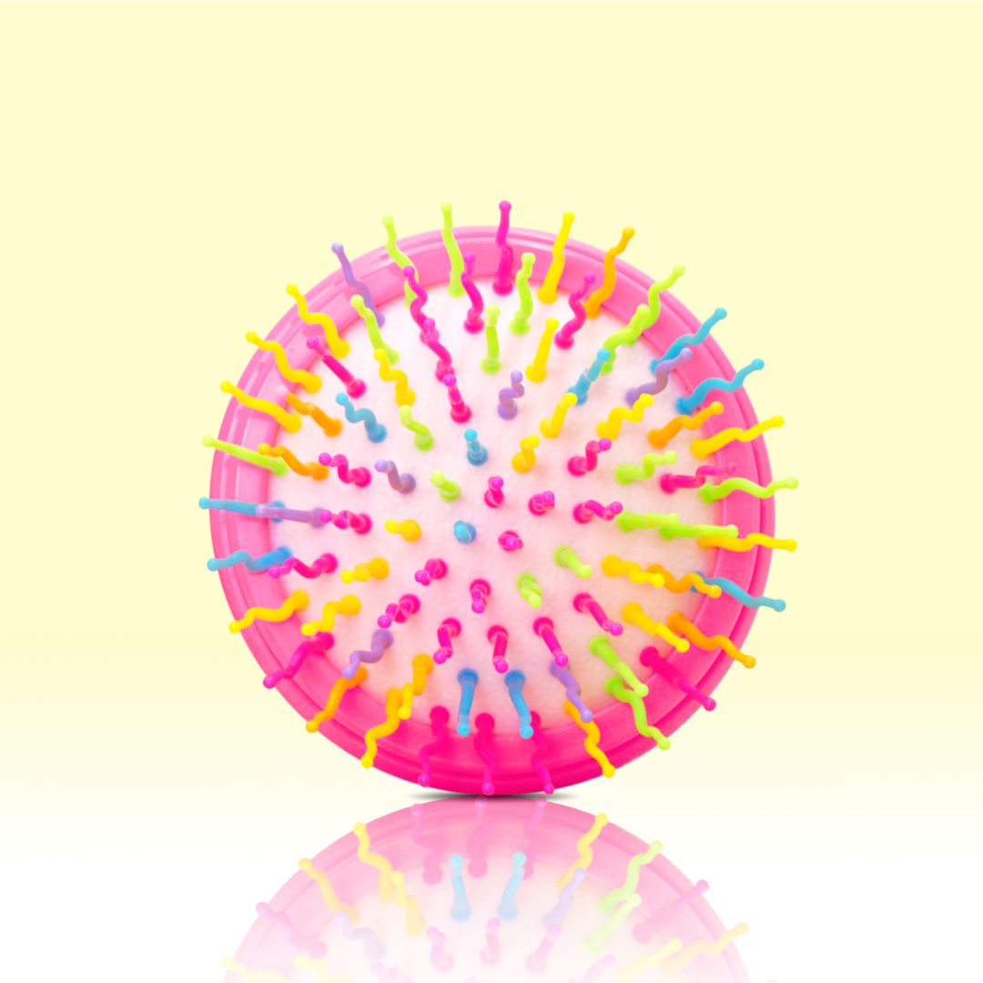 [아이캔디] 레인보우 볼륨 헤어 패들브러쉬+컴팩트 브러쉬 2종 세트