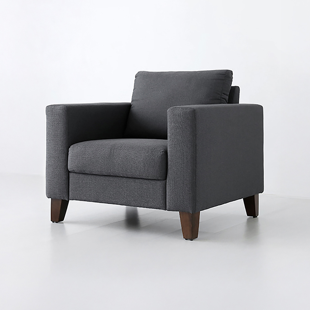0835.2483 RISU 1인 소파 F4016SSK 스툴미포함, 그레이, 1인용
