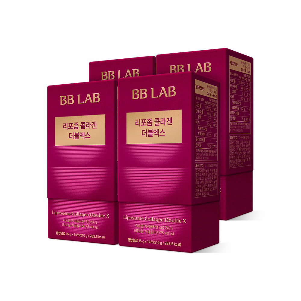 뉴트리원 비비랩 리포좀 콜라겐 더블엑스 14포, 4개 - 상품 이미지