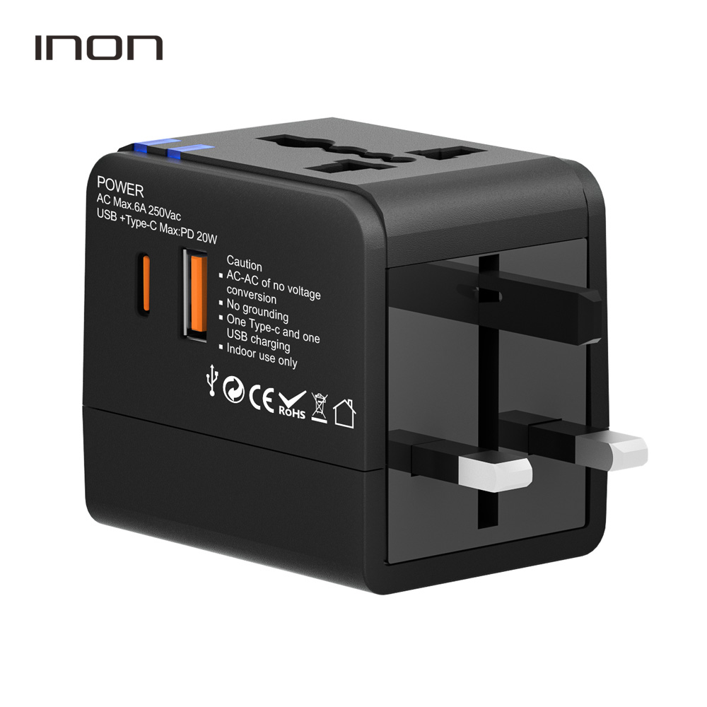 아이논 INON PD20W USB 2포트 해외여행용 어댑터 (1USB+1Type-C) IN-TA210C - 상세 이미지 3