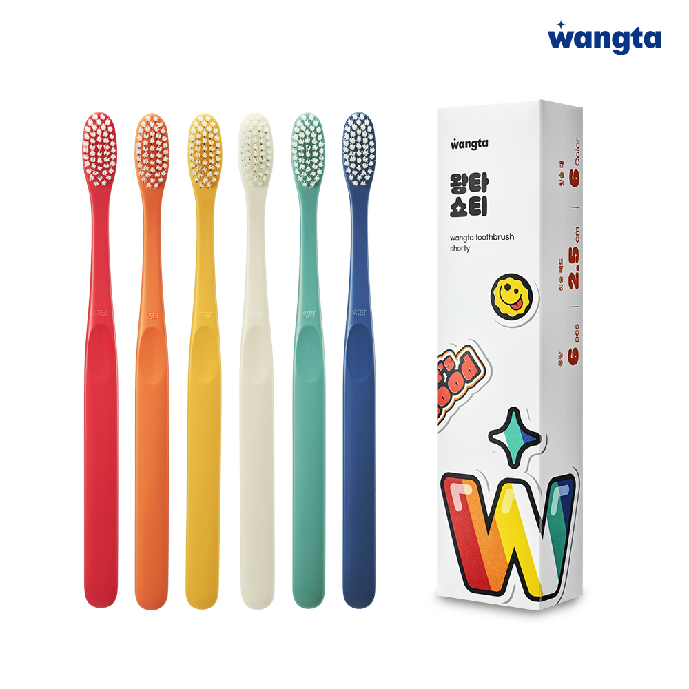 왕타칫솔 쇼티 shorty 부드러움 속 강렬한 사용감 프리미엄 칫솔 6개입 제품 이미지
