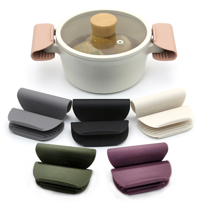 [실리콘스토리] 국산 플래티넘 실리콘 주방 냄비 손잡이 2P 제품 이미지