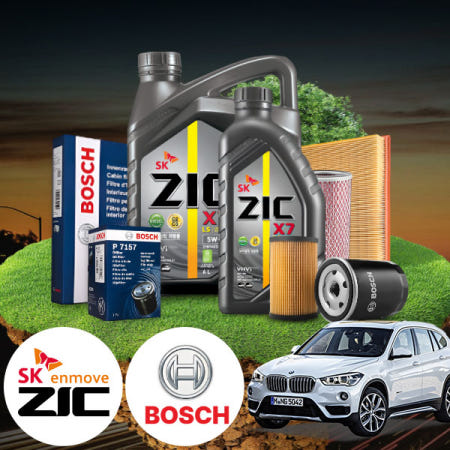 에스모터스 F48 X1 (16~20) 20d (B47) 디젤 지크 X7 5W30 LS 엔진오일필터세트 5Liter