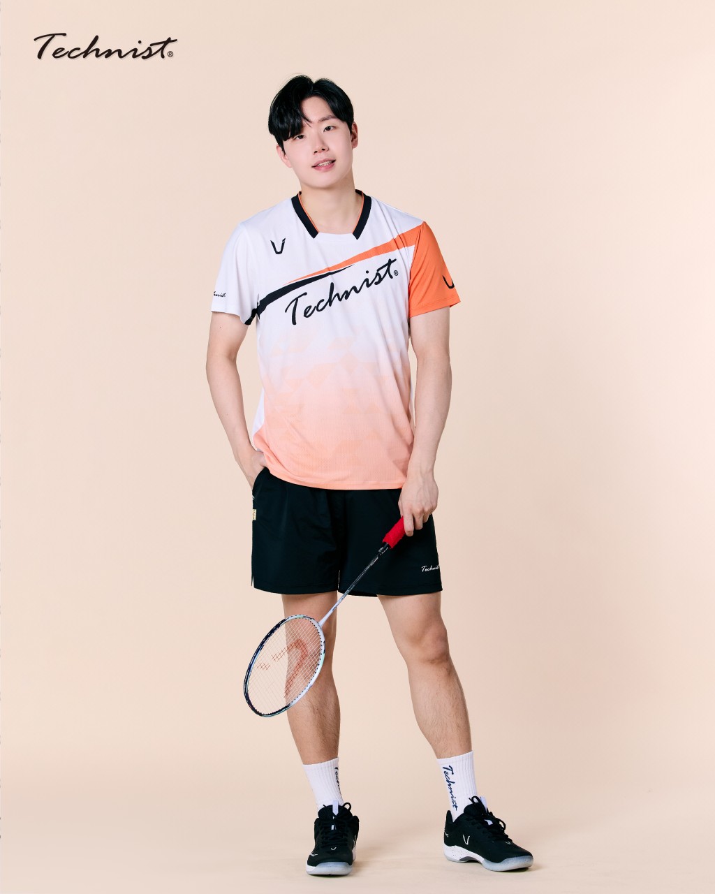 테크니스트 아울렛 TNT5514 반팔 티셔츠 경기복 배드민턴 탁구 스쿼시 스포츠웨어 - 상품 이미지