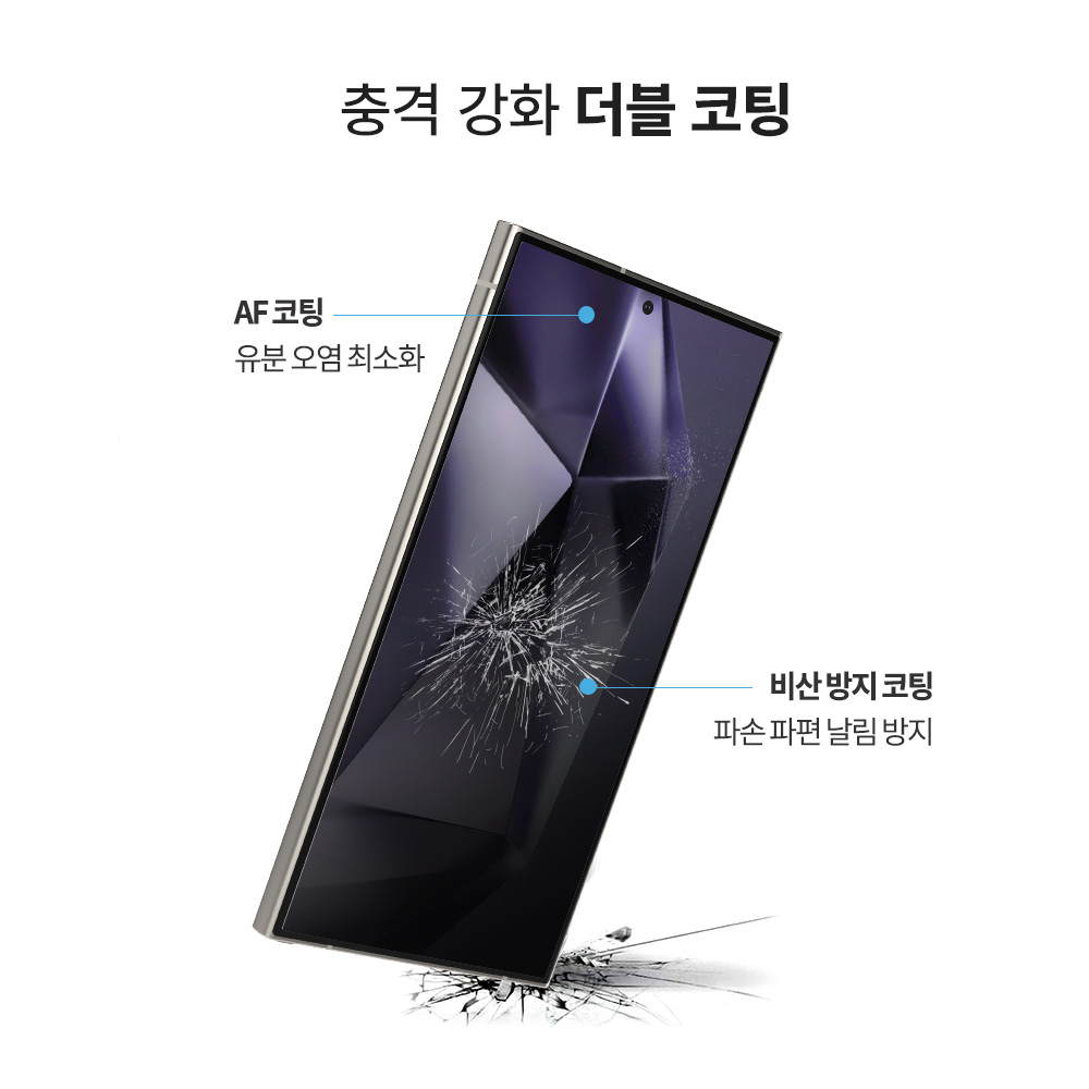 랩씨 사생활보호 풀커버 강화유리 지문방지 저반사 프라이버시 액정보호필름 갤럭시S24 울트라, 2매입 이미지 8