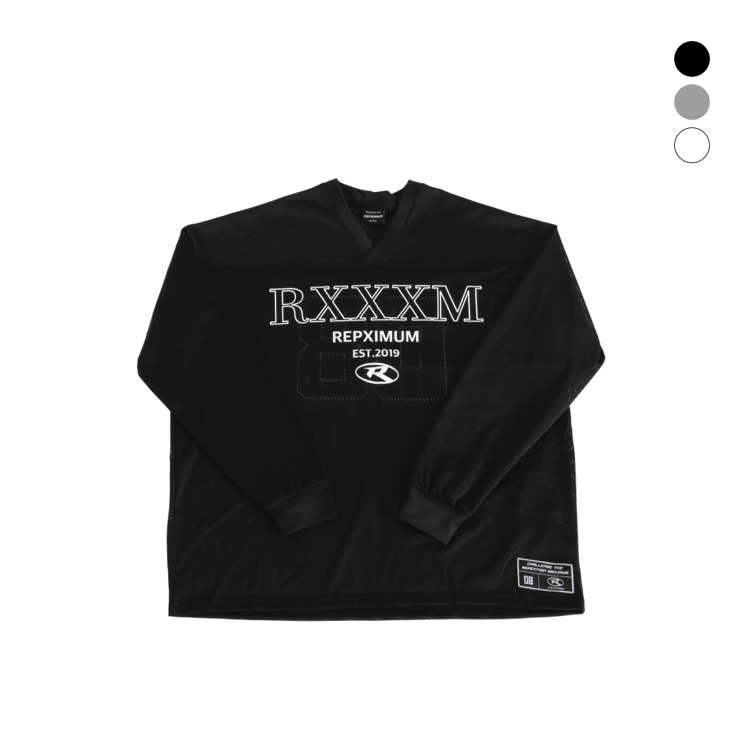 렙시멈 짐웨어,RXXXM 메쉬 오버핏 럭비 롱슬리브 (3Colors)