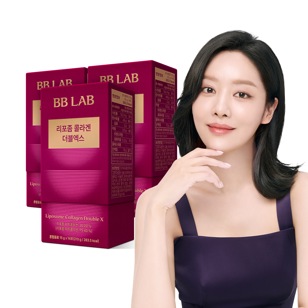 뉴트리원 비비랩 리포좀 콜라겐 더블엑스 14포, 3개