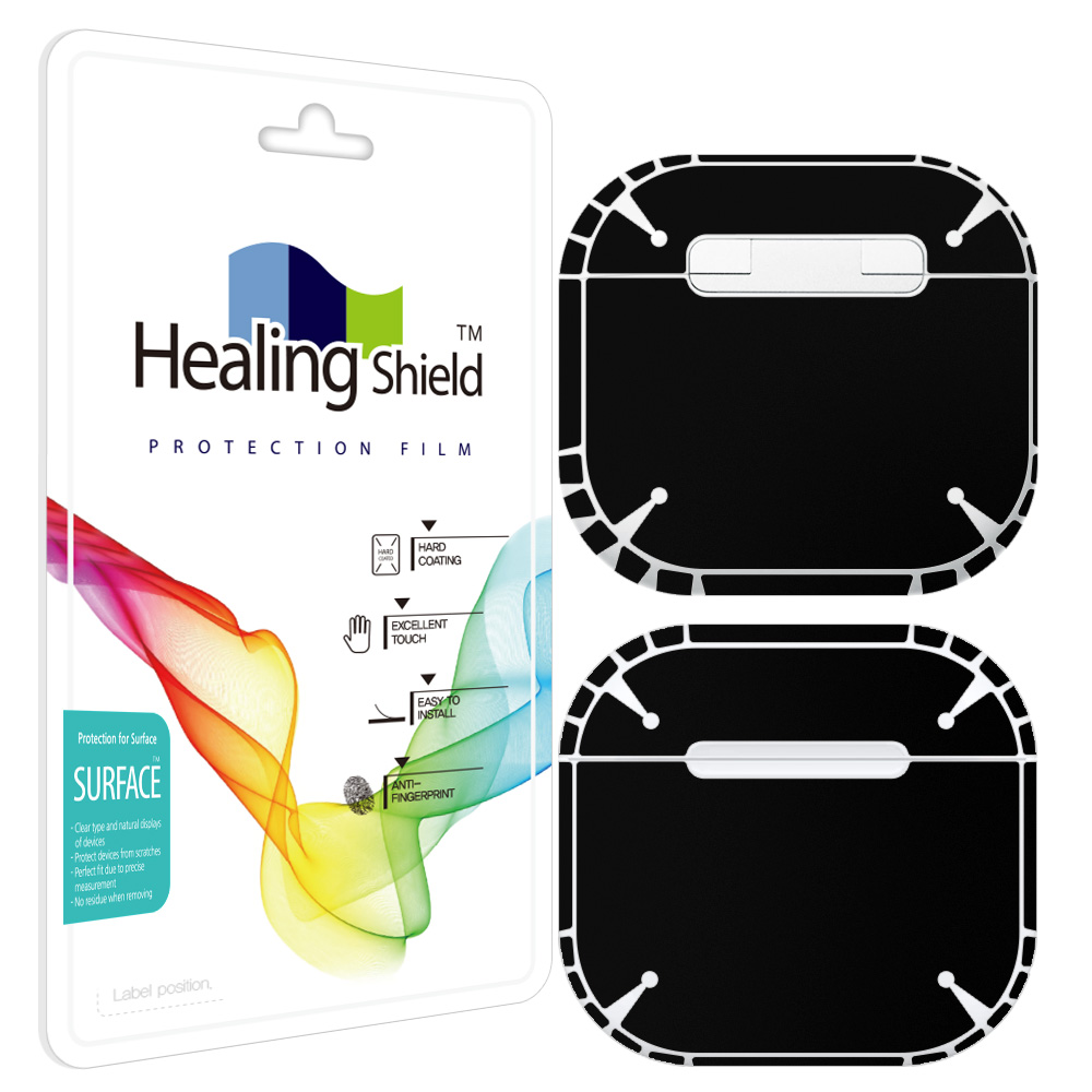 에어팟 4세대 블랙 외부보호필름 2세트