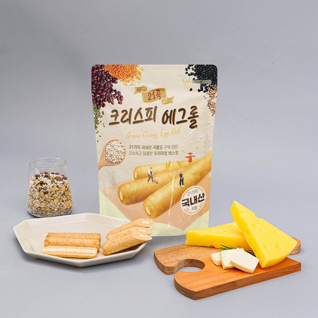 국내산 곡물 그대로 고소 촉촉 크리스피 에그롤 - 상세 이미지 3