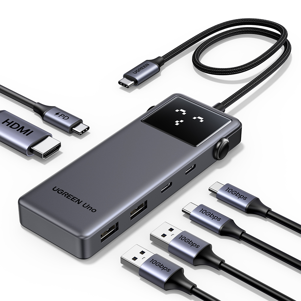 유그린 UNO 6in1 HDMI PD USB 3.2 C타입 멀티허브 독 U-35998 - 상세 이미지 3