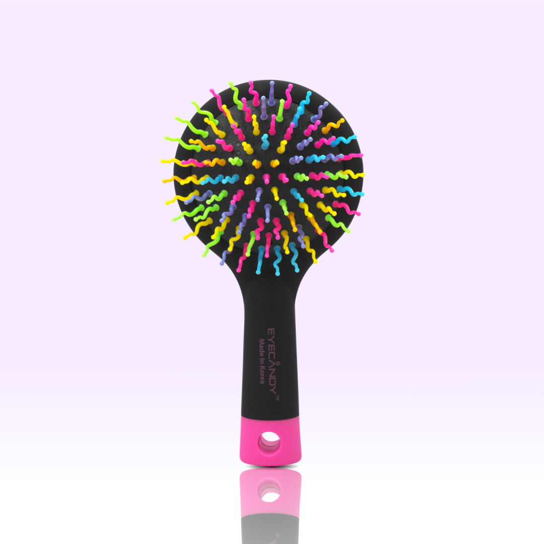 [아이캔디] 레인보우 볼륨 헤어 패들브러쉬+미디엄 브러쉬 2종 세트
