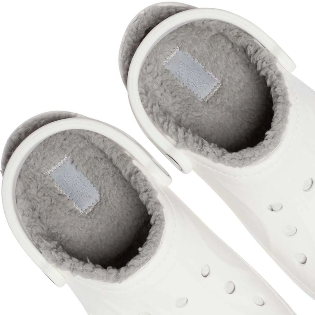 크록스 털슬리퍼 겨울 퍼 털신 털신발 퍼슈어 화이트, 240