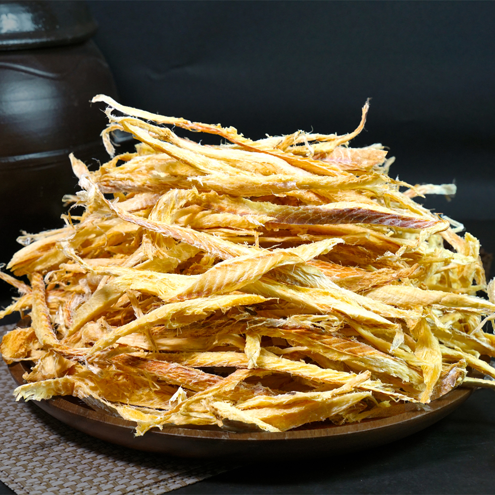 1등급 정성스럽게 찢은 황금 황태채 500g/1kg/호프집 손질 먹태채 - 상품 이미지