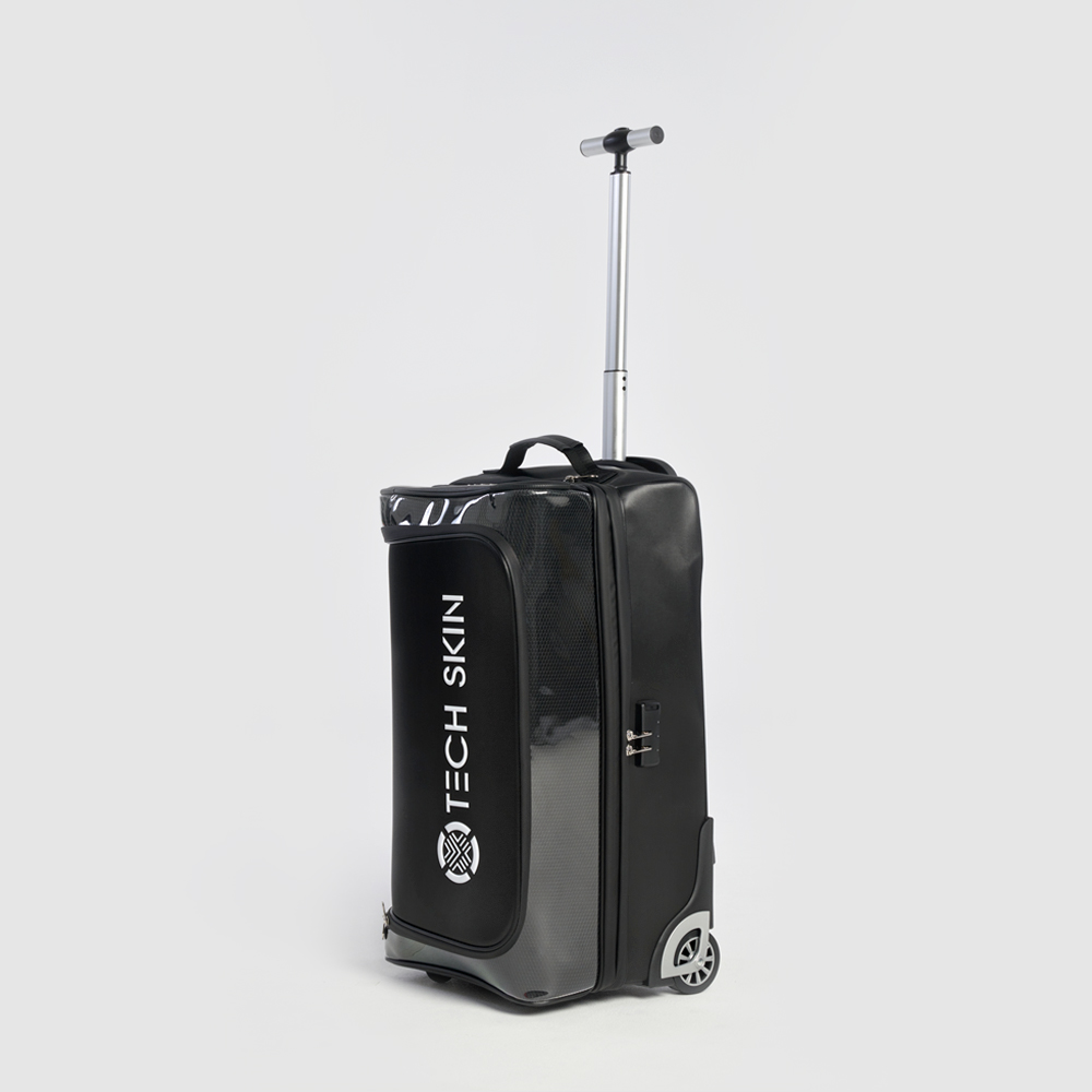 테크스킨 투어 플렉스 트롤리 휠 보스턴백 블랙 - 상세 이미지 2
