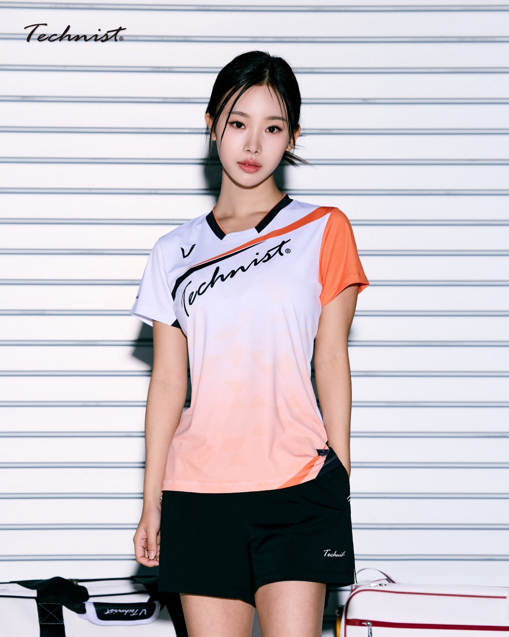 테크니스트 아울렛 TNT5514 반팔 티셔츠 경기복 배드민턴 탁구 스쿼시 스포츠웨어 - 상세 이미지 2