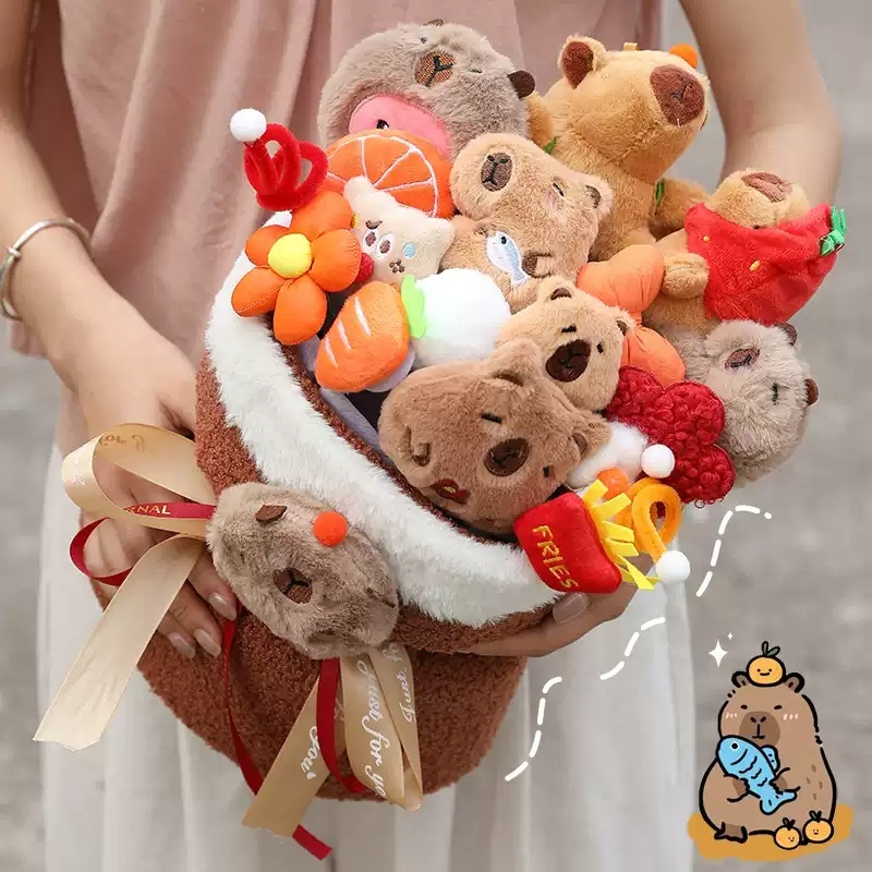 카피바라 인형꽃다발 입학식 생일 선물 발표회 기념일 학예회 이벤트 졸업식 - 상세 이미지 4