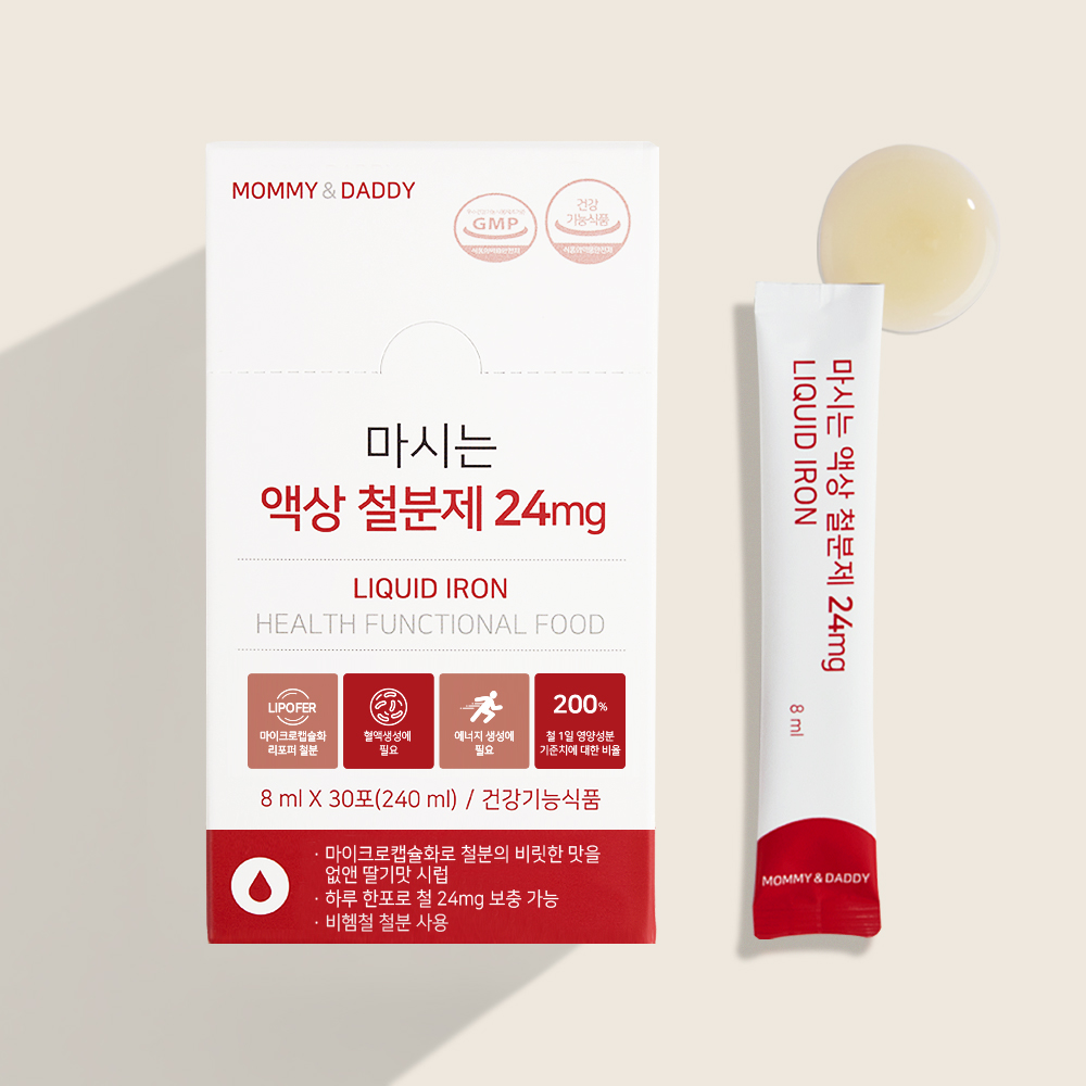 임산부 철분제 비헴철 리포퍼 액상 철분 영양제 24mg 30포, 1개