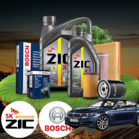 에스모터스 F10 520d (15~17) (B47) 디젤 지크 X7 5W30 LS 엔진오일필터세트 5Liter