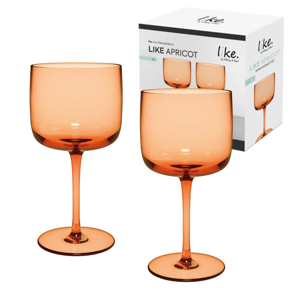 빌레로이앤보흐 라이크글라스 애프리콧 와인고블렛 2P (1951818200)