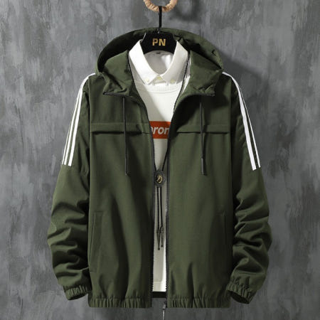 등산의류 Shopee AliExpress 트렌디한 소원 가을과 겨울 후드 지퍼 자켓 야구