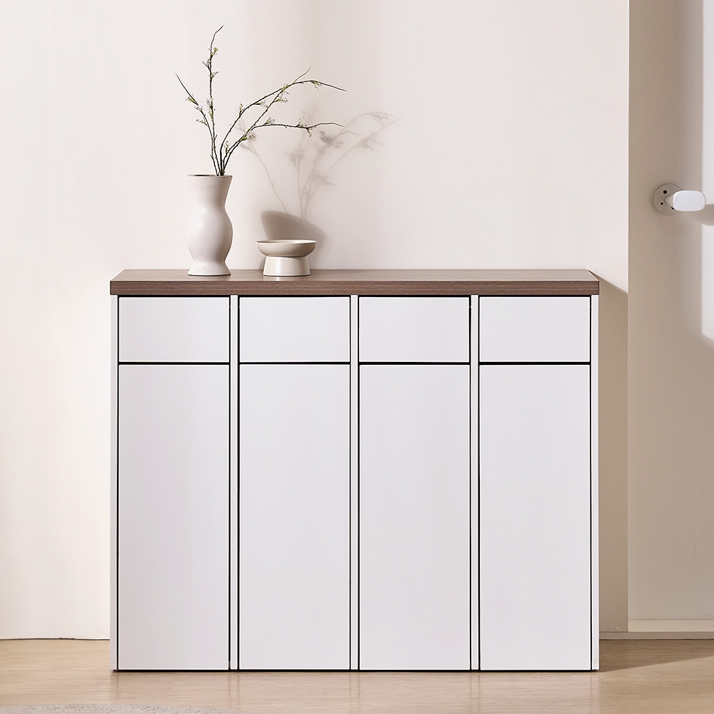 E0자재 MN2039 4칸 업소용 가정용 재활용 분리수거함 (올스윙)