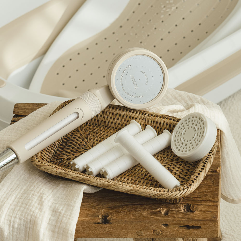 말랑하니 온오프 아기 샤워기 헤드 필터 미세조절