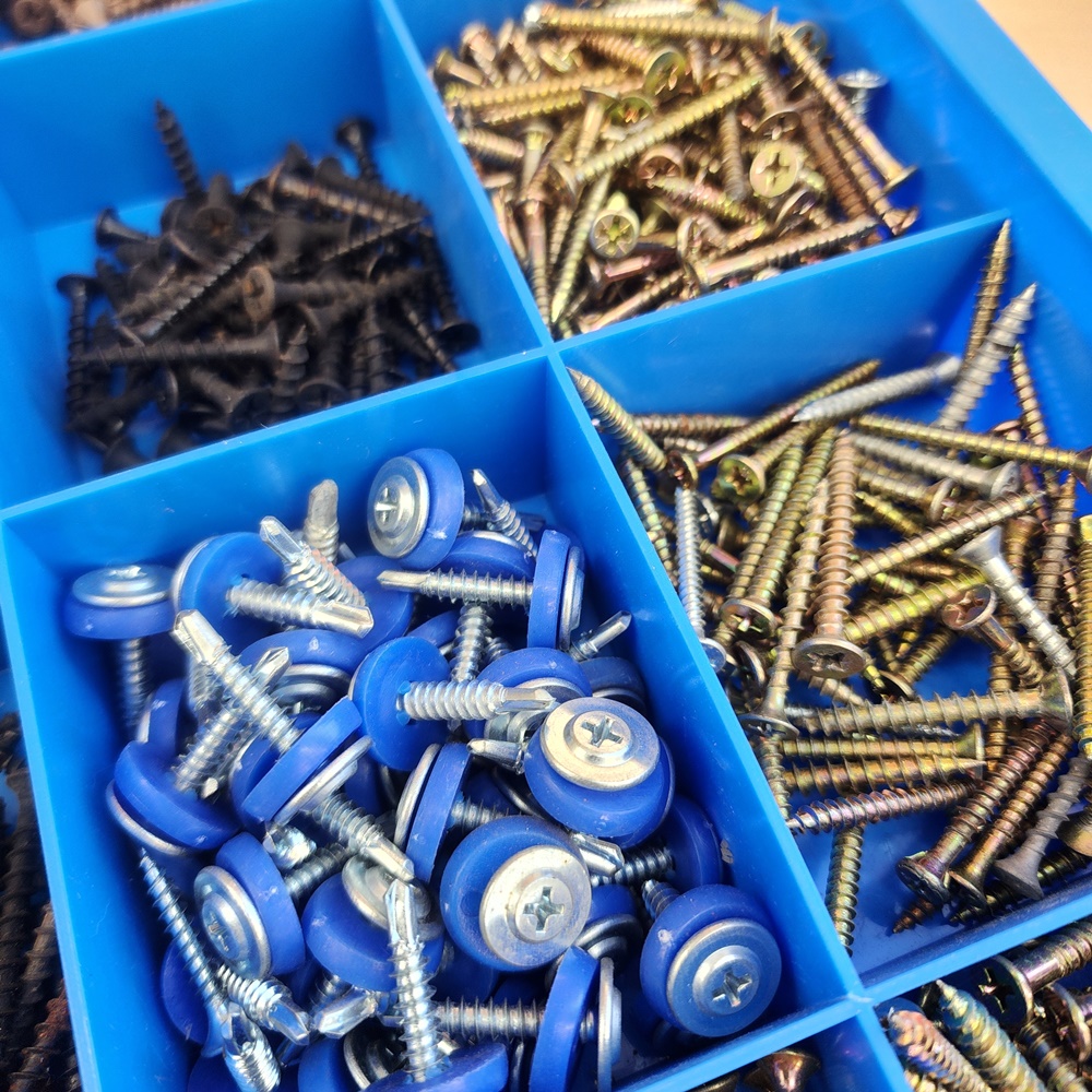 칸막이 부품상자 공구함 부품함 나사 볼트정리함 수납함 24칸 블루 이미지 4