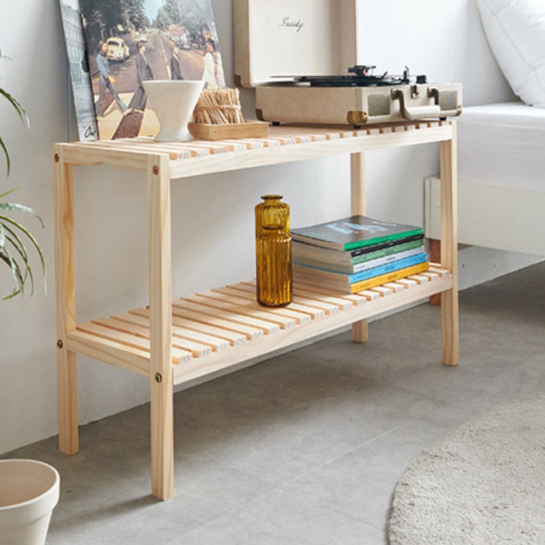 높은 좌식 테이블 800 원목 거실용 탁자 높은 거실 테이블