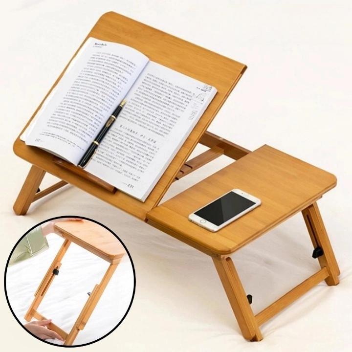[각도조절] 소형 좌식 책상 접이식 원목좌식책상