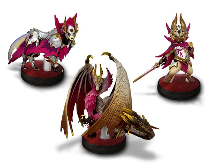 아미보 amiibo 몬스터헌터 라이즈 선브레이크 트리플 피규어 가챠 키덜트 3개 세트 - 상품 이미지