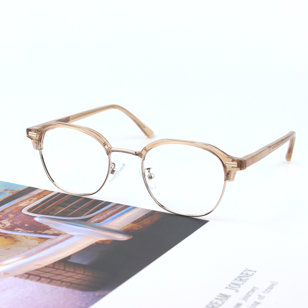 투명안경테 하금테안경 반뿔테 블루라이트차단 투명테안경 변색렌즈 - 상세 이미지 5