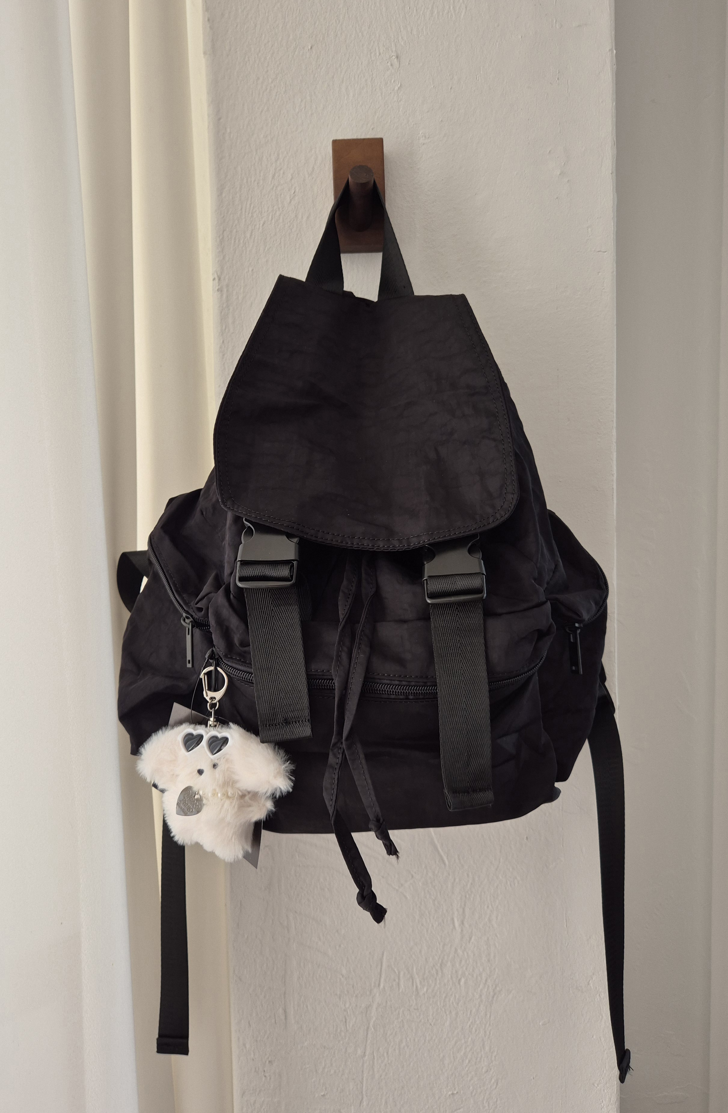 [리햅] 루엔트 빈티지 나일론 백팩 가벼운 데일리 스트릿 감성 가방