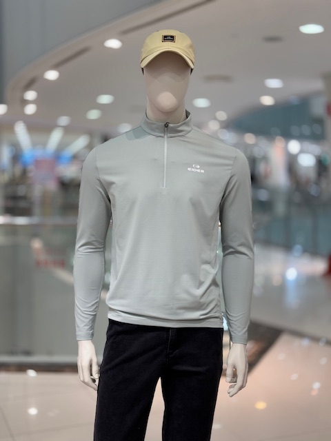 아이더 남자 봄 티셔츠 솔리드 남성 짚업 기능성티셔츠 MP25281 - 상품 이미지