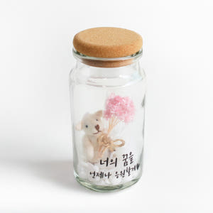 곰인형 유리병 여자친구 생일선물 프리저브드꽃 미니 실사용 후기 | 효과 있을까? - 상품 이미지 4