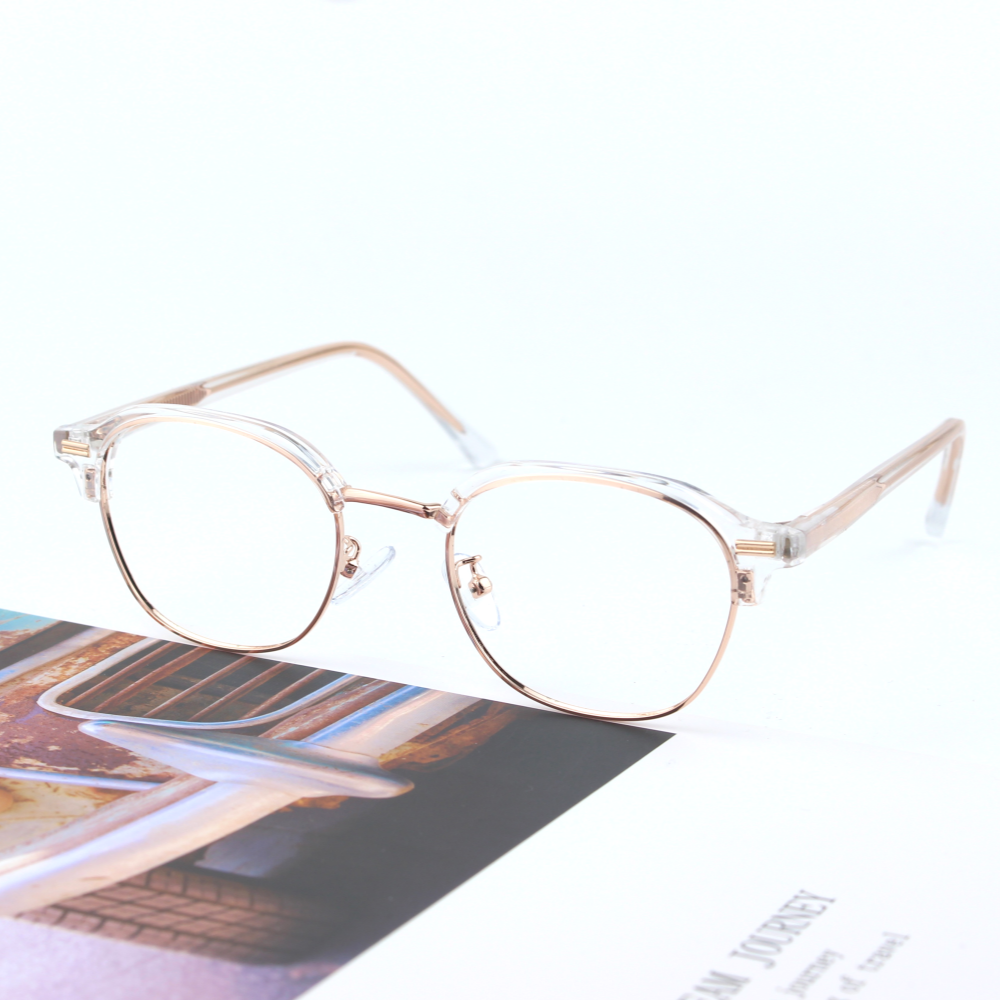 투명안경테 하금테안경 반뿔테 블루라이트차단 투명테안경 변색렌즈 - 상세 이미지 3